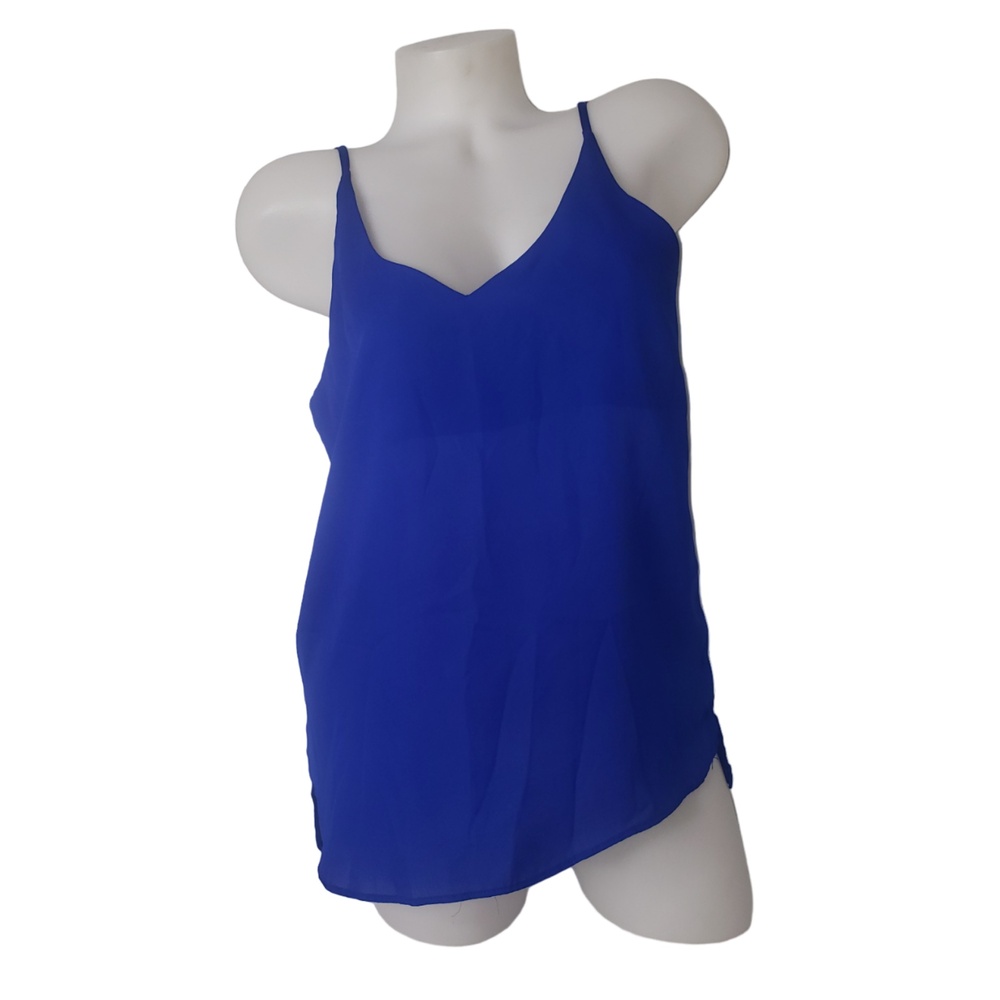 SHINESTAR Cobalt Blue V Neck Camisole Top Size Medium